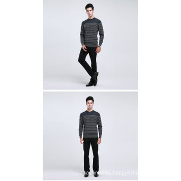 Yak Wool/Cashmere Round Neck Long Sleeve Pullover Sweater/Clothing/Garment/Knitwear